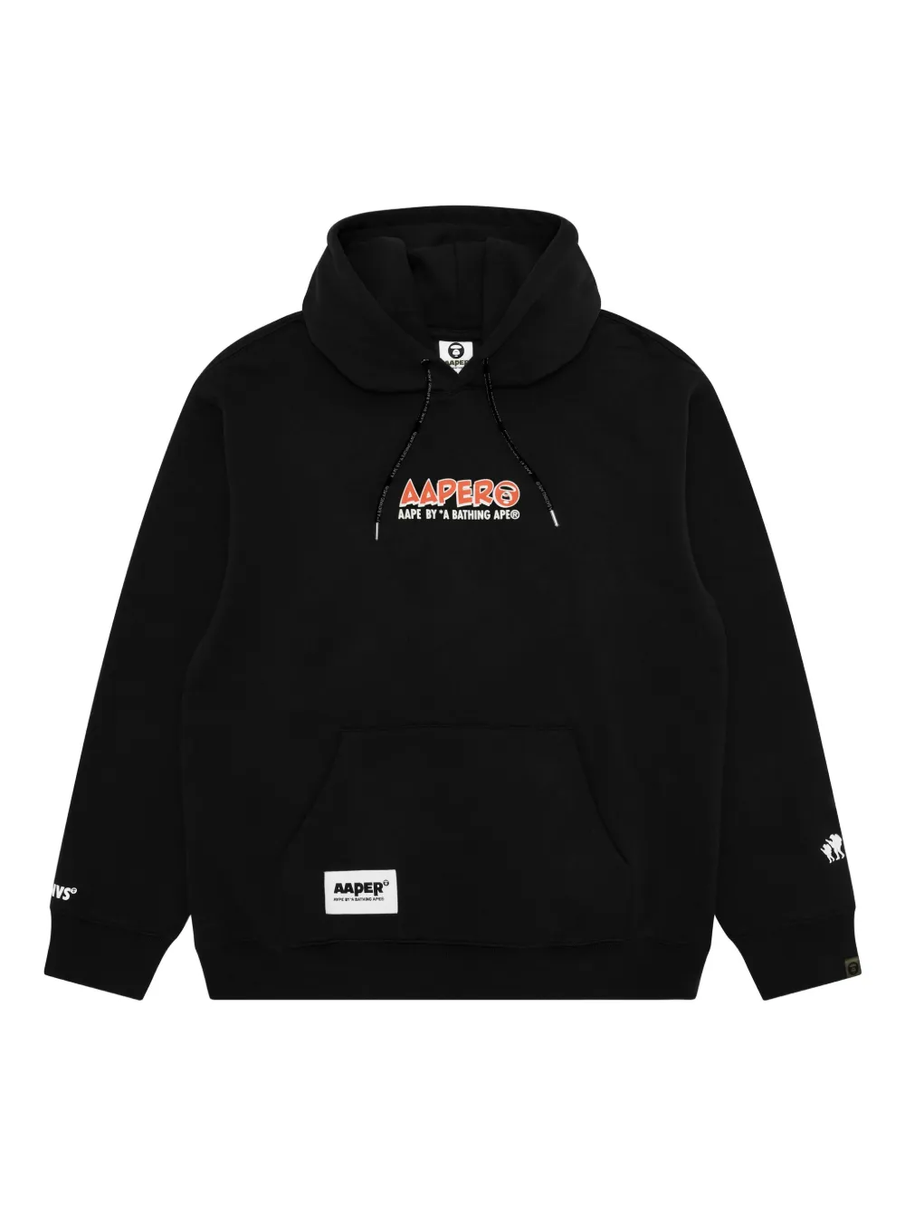 AAPE BY *A BATHING APE® graphic-print hoodie | Black | Image 1