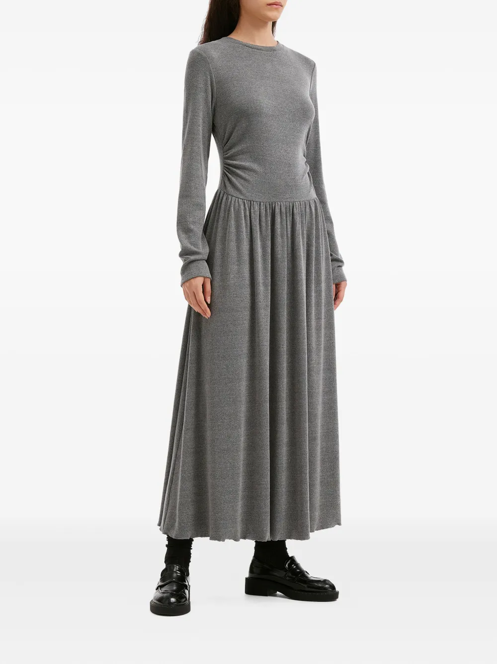 B+ab Ong-sleeve Midi Dress In Multi