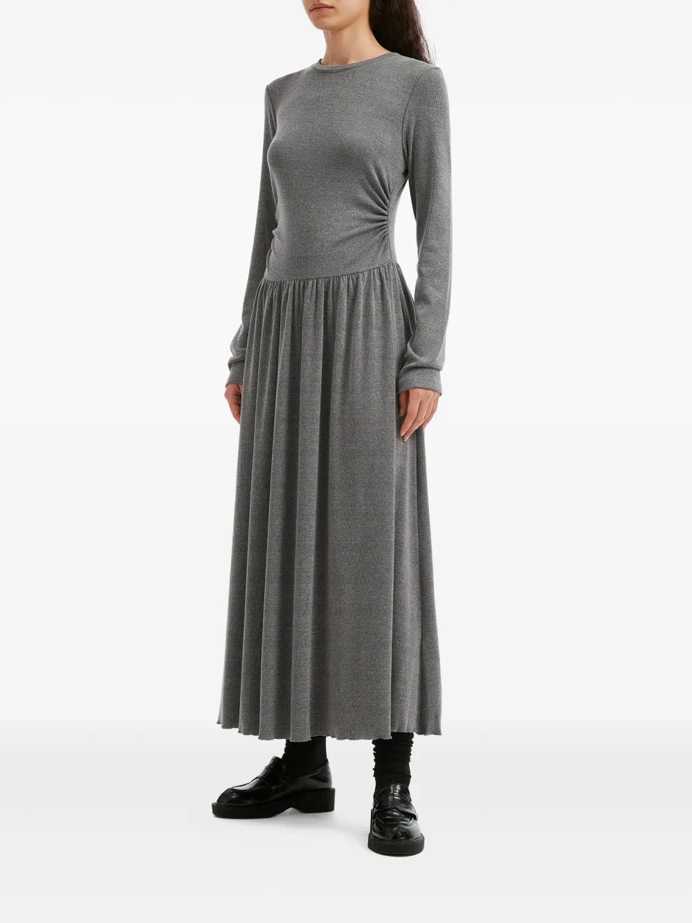 B+ab ong-sleeve midi dress - Grijs