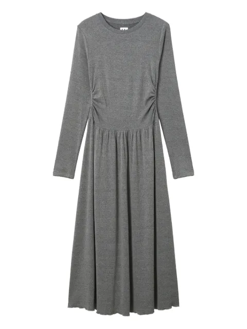 b+ab vestido midi manga larga