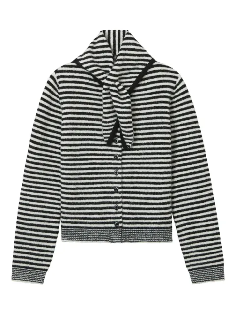 tout a coup striped buttoned cardigan