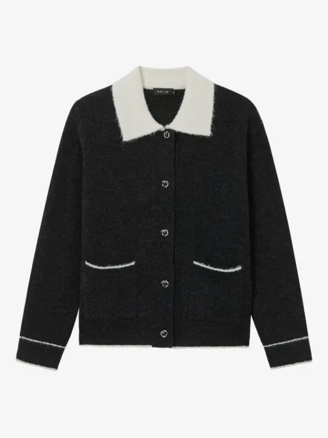 tout a coup collared patch-pockets cardigan