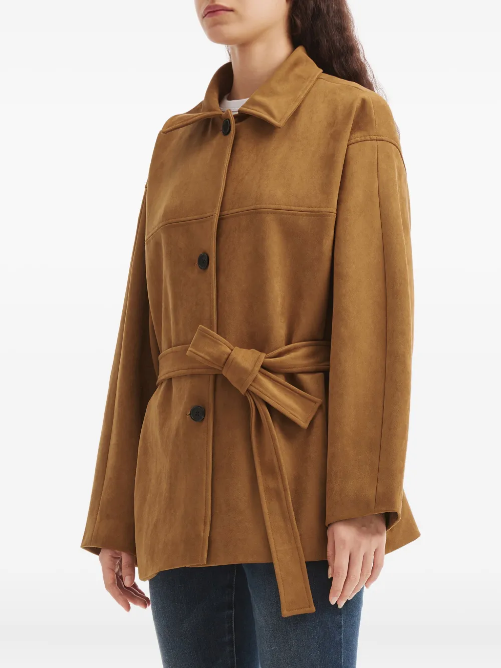 B+ab Belted Jacket In Brown