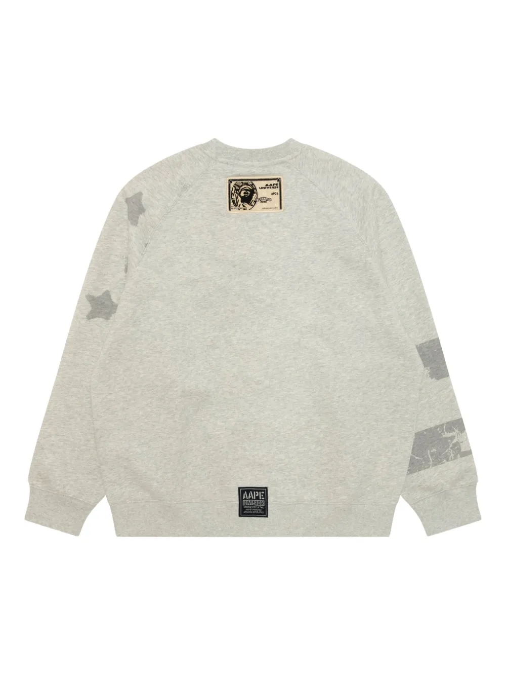 AAPE BY *A BATHING APE appliqué-patch sweatshirt - Grijs