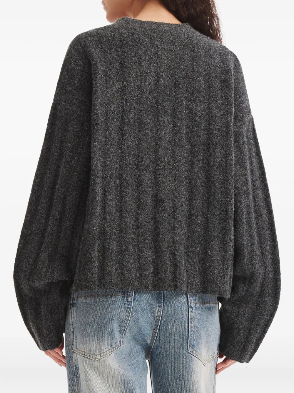 Tout A Coup V-neck Sweater In Gray