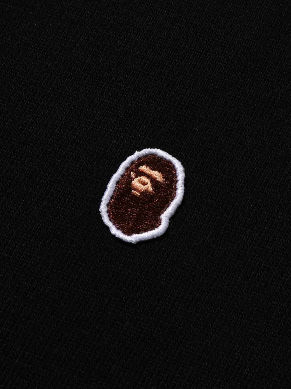 A BATHING APE Hoodie met rits Zwart