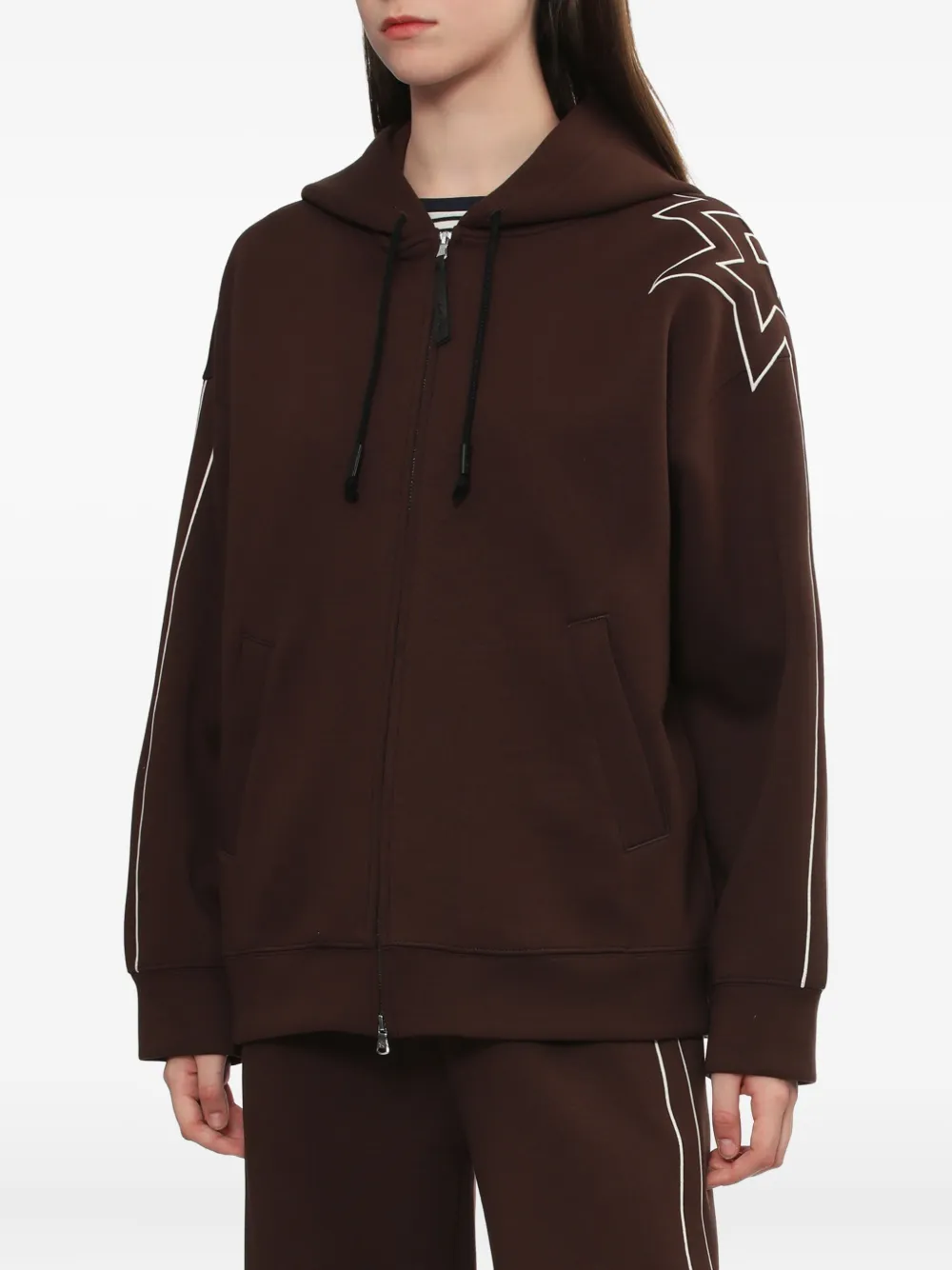 Bapy By *a Bathing Ape® Star-motif Zip-fastening Hoodie In Multi