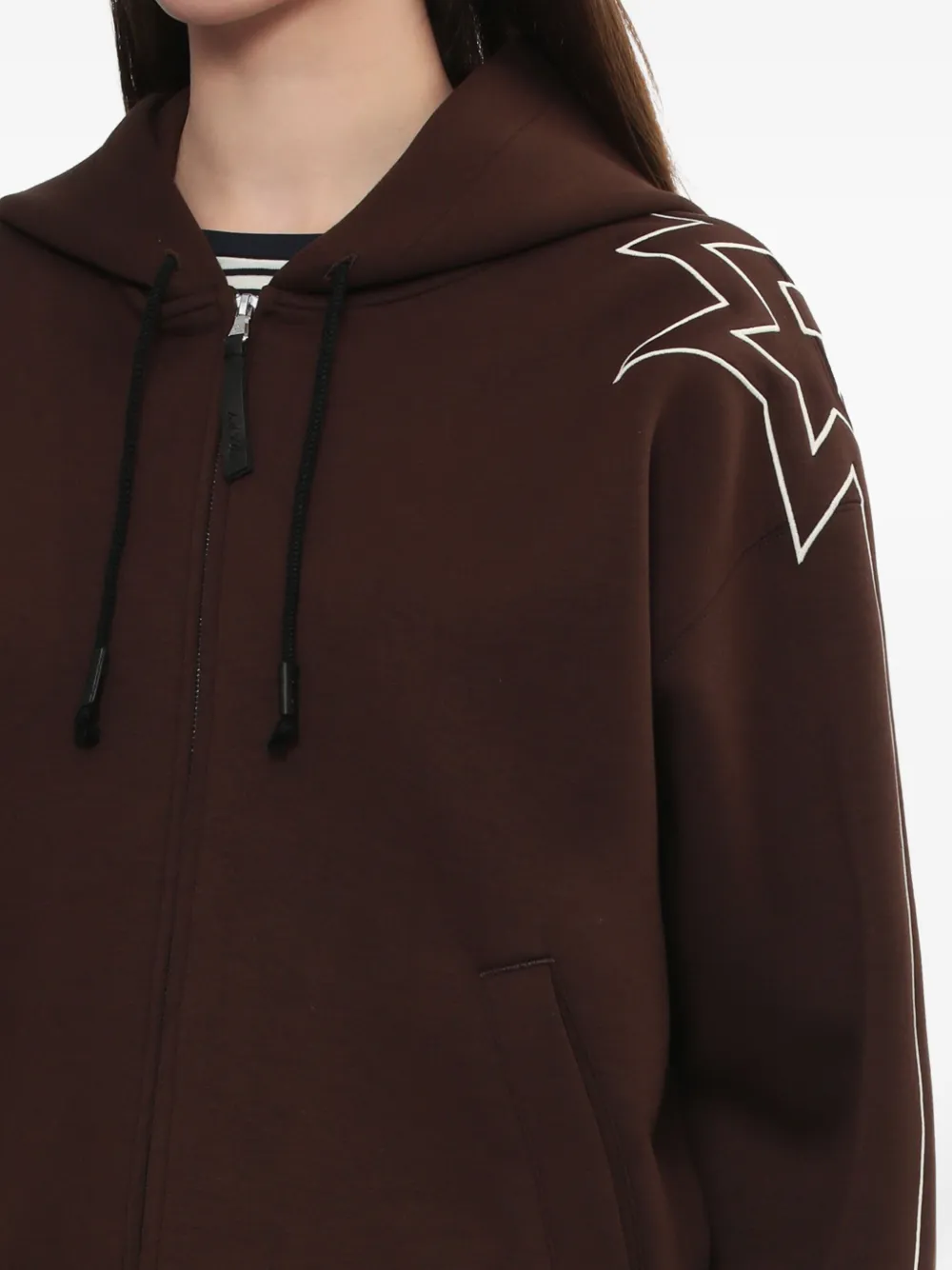 Bapy By *a Bathing Ape® Star-motif Zip-fastening Hoodie In Multi