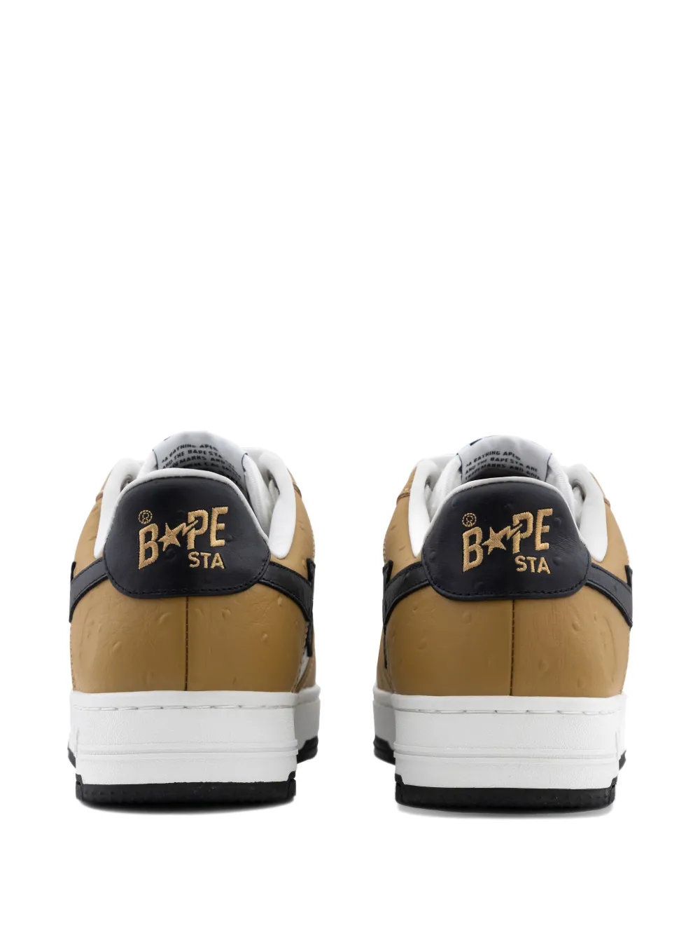 A BATHING APE BAPE STA #3 M2 leren sneakers Bruin