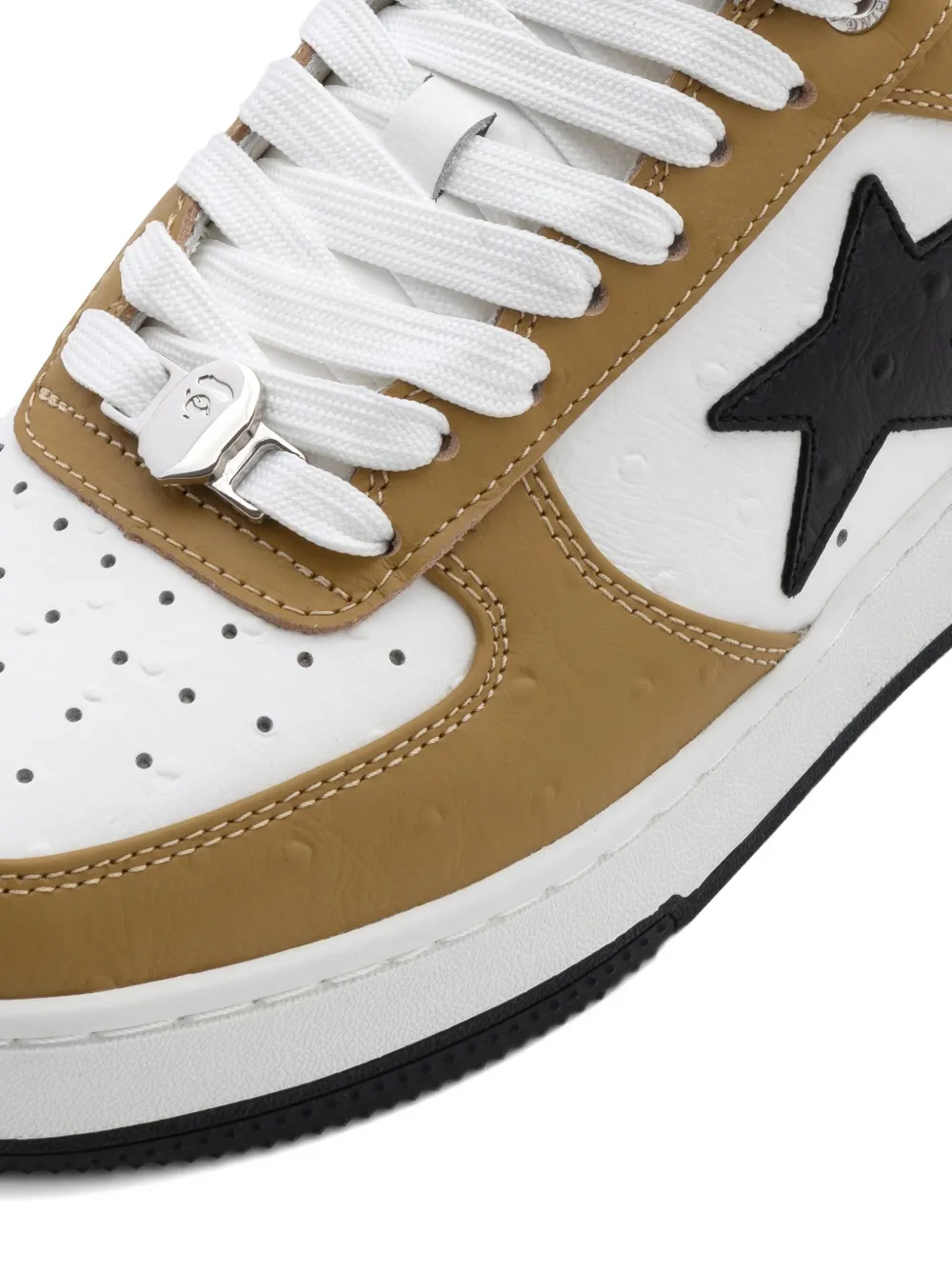 A BATHING APE BAPE STA #3 M2 leren sneakers Bruin
