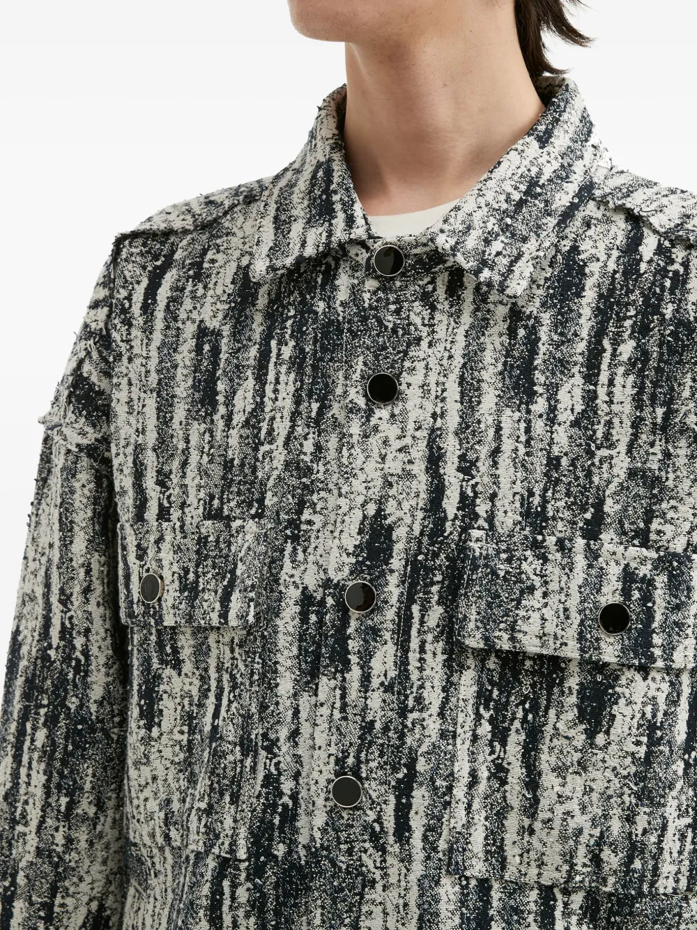 Musium Div. Shirtjack met franje Wit