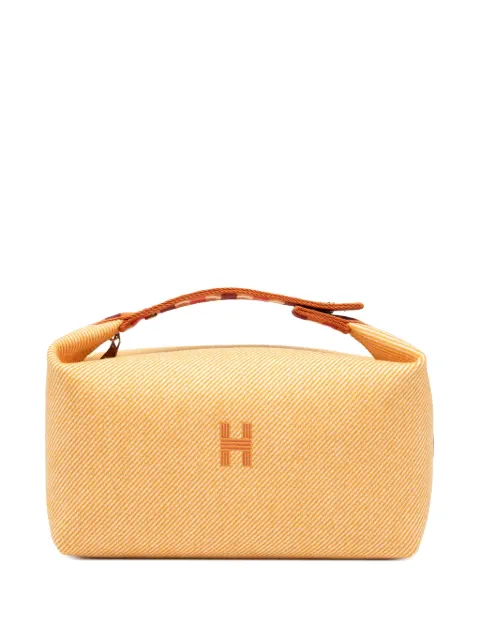 Hermès Pre-Owned 2010-2025 Large Wool Bride A Brac Au Carre Case vanity bag