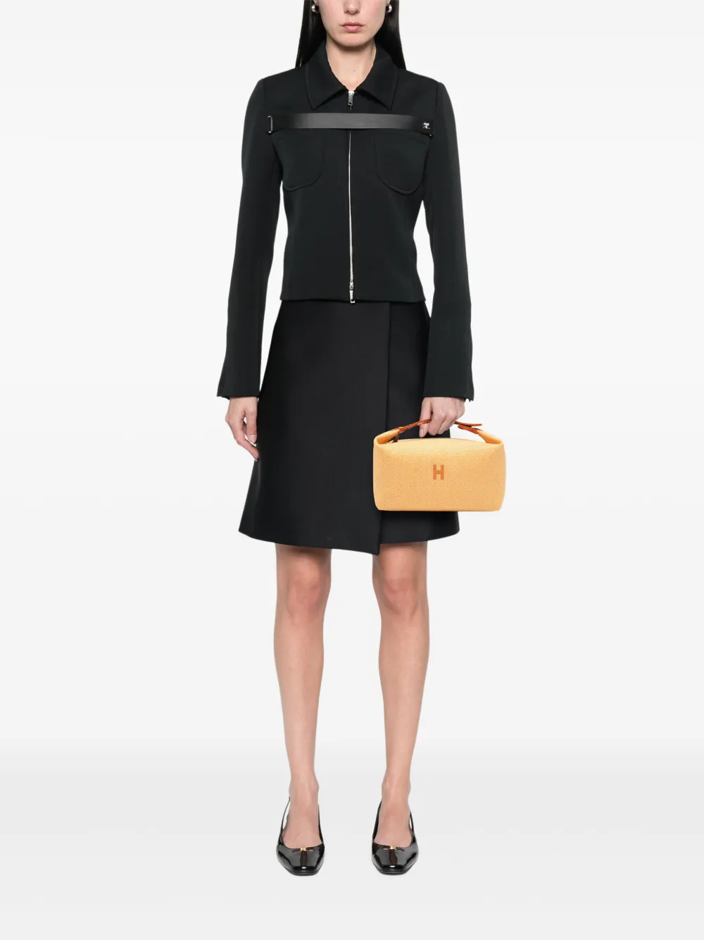 Hermès Pre-Owned 2010-2025 Large Wool Bride A Brac Au Carre Case vanity bag | Pre-Owned | Image 2