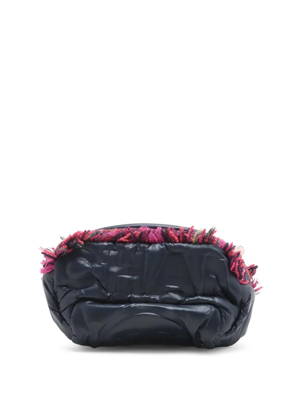 CHANEL Pre-Owned 2018-2019 エンボス ナイロン ツイード ドゥドゥン ベルトバッグ - ブルー