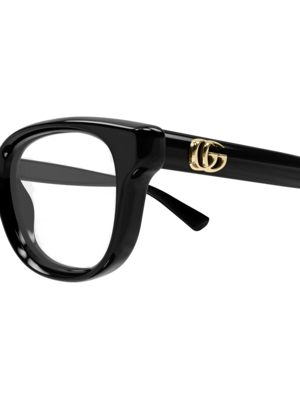 Gucci Eyewear Bril met geometrisch logo Zwart