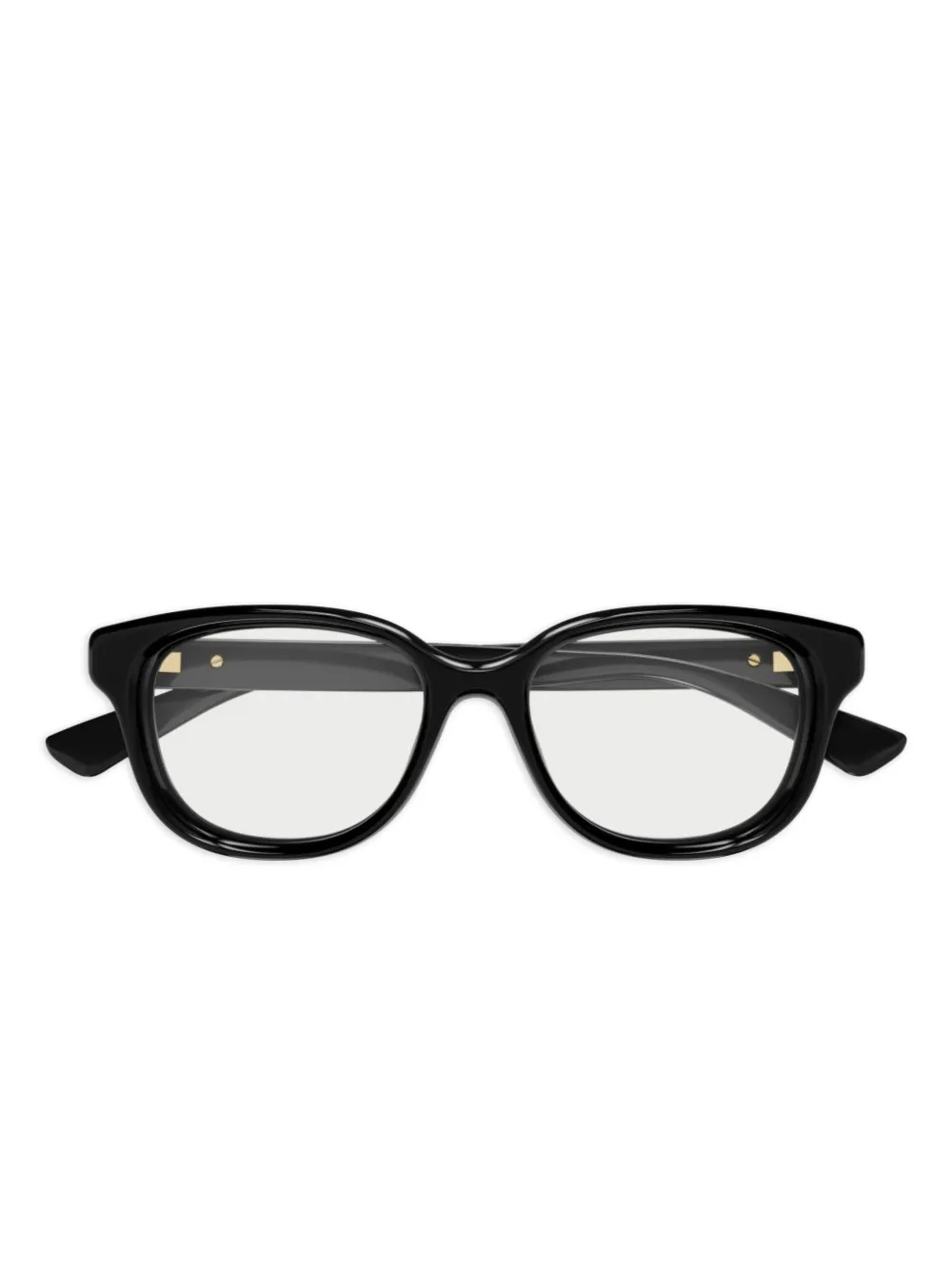 Gucci Eyewear ジオメトリックメガネフレーム - ブラック