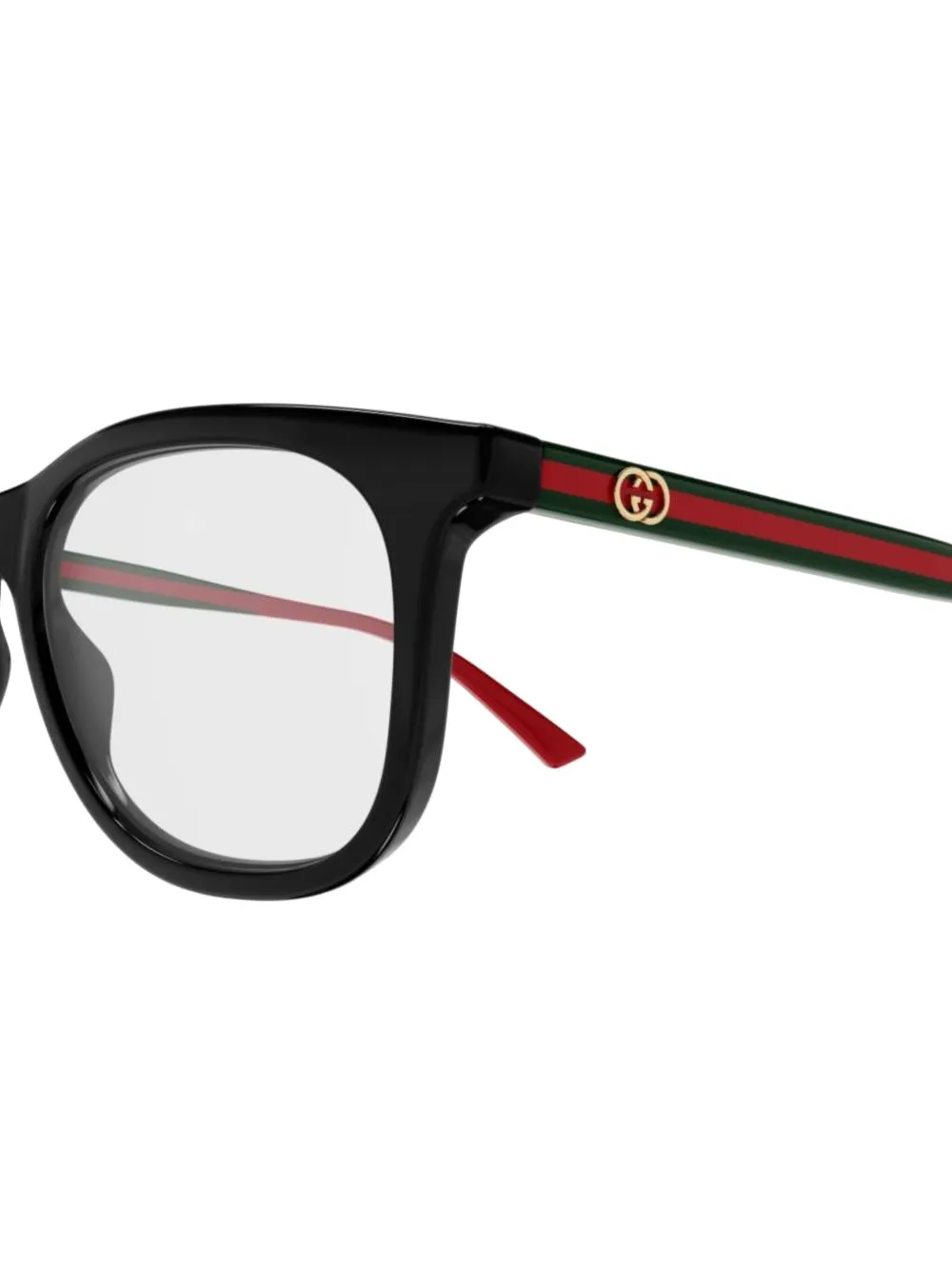 Gucci Eyewear Bril met gestreept montuur Zwart
