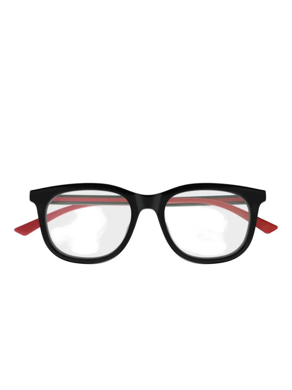 Gucci Eyewear stripe-temples glasses - Nero