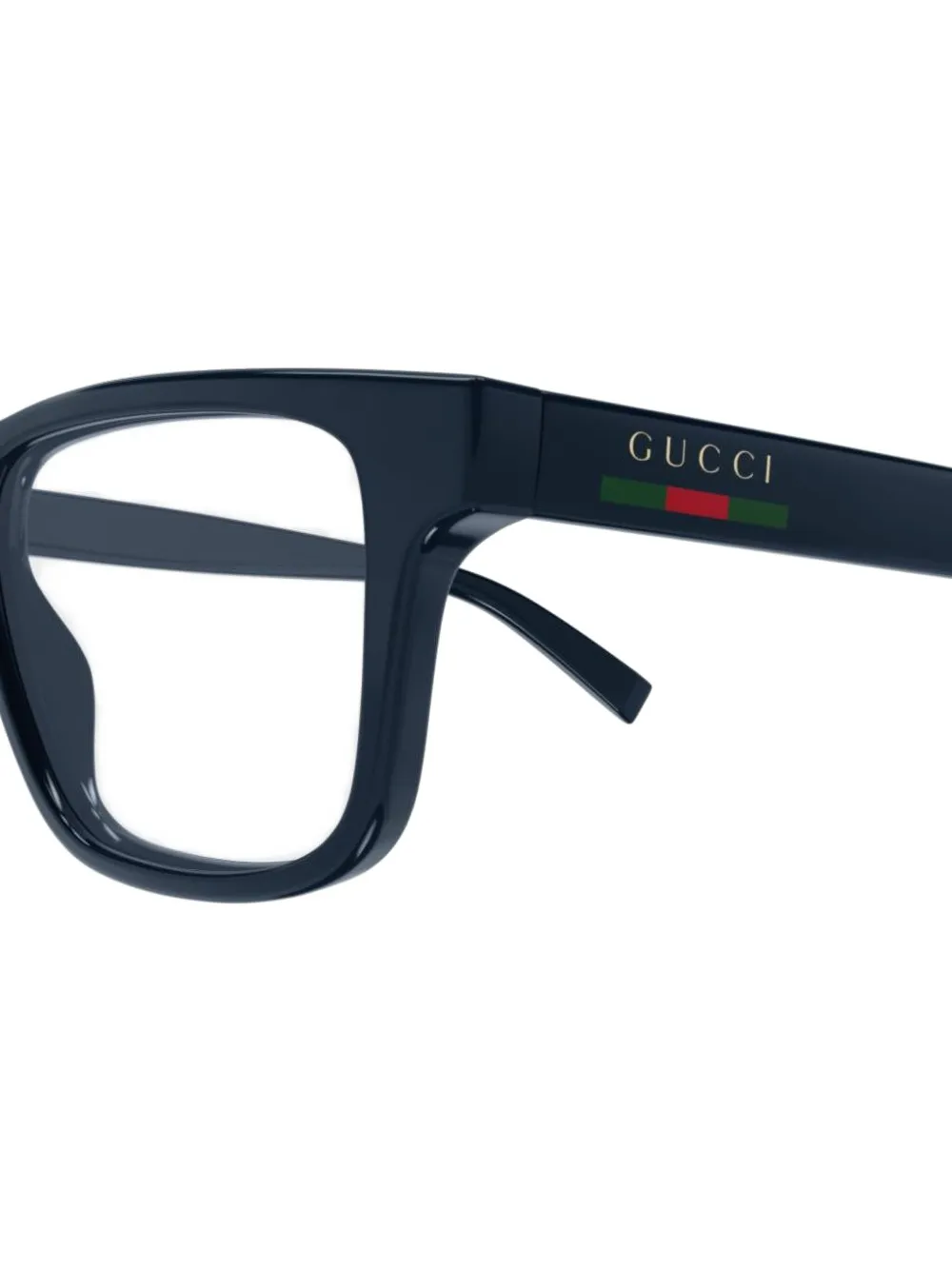 Gucci Eyewear Bril met rechthoekig montuur Zwart