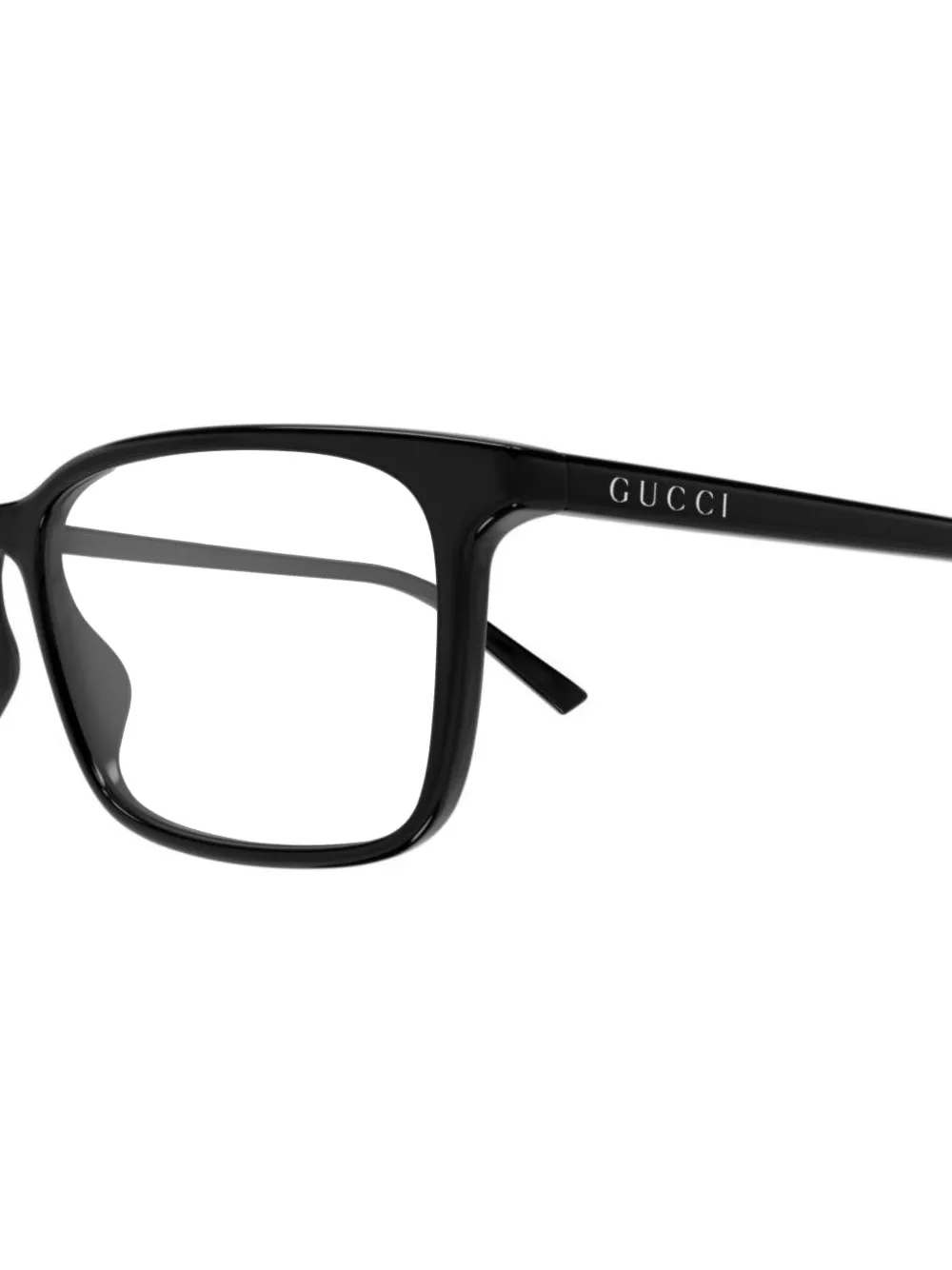 Gucci Eyewear Bril met rechthoekig montuur Zwart