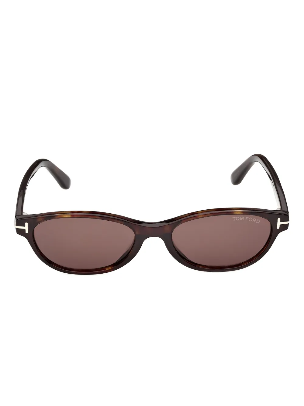 TOM FORD Eyewear Occhiali da sole Chloe ovali - Marrone