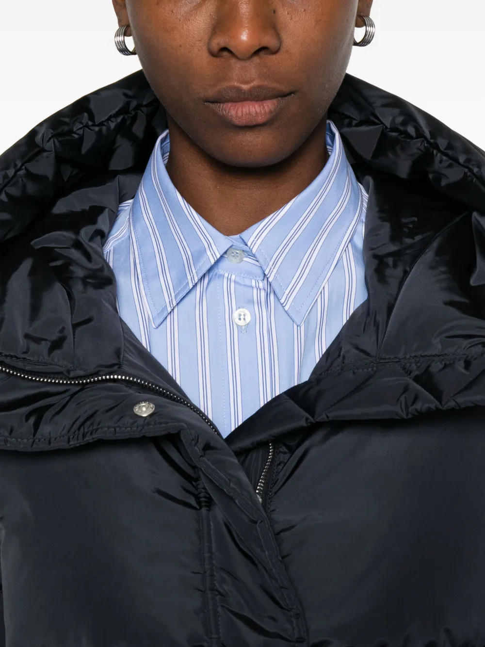 Lempelius Nev Nylon Down Jacket In Blue