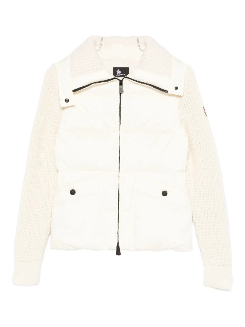 Moncler Grenoble chamarra capitonada con cierre | blanco | Image 1