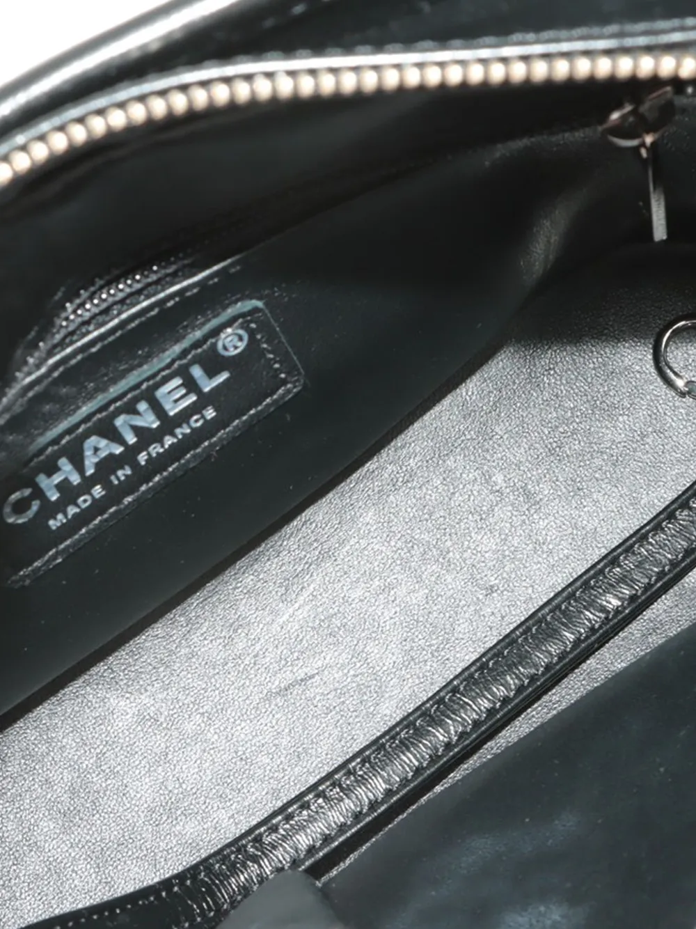 Pre-owned Chanel 2019 Small Knit And Calfskin Gabrielle Hobo Crossbody Bag In Black