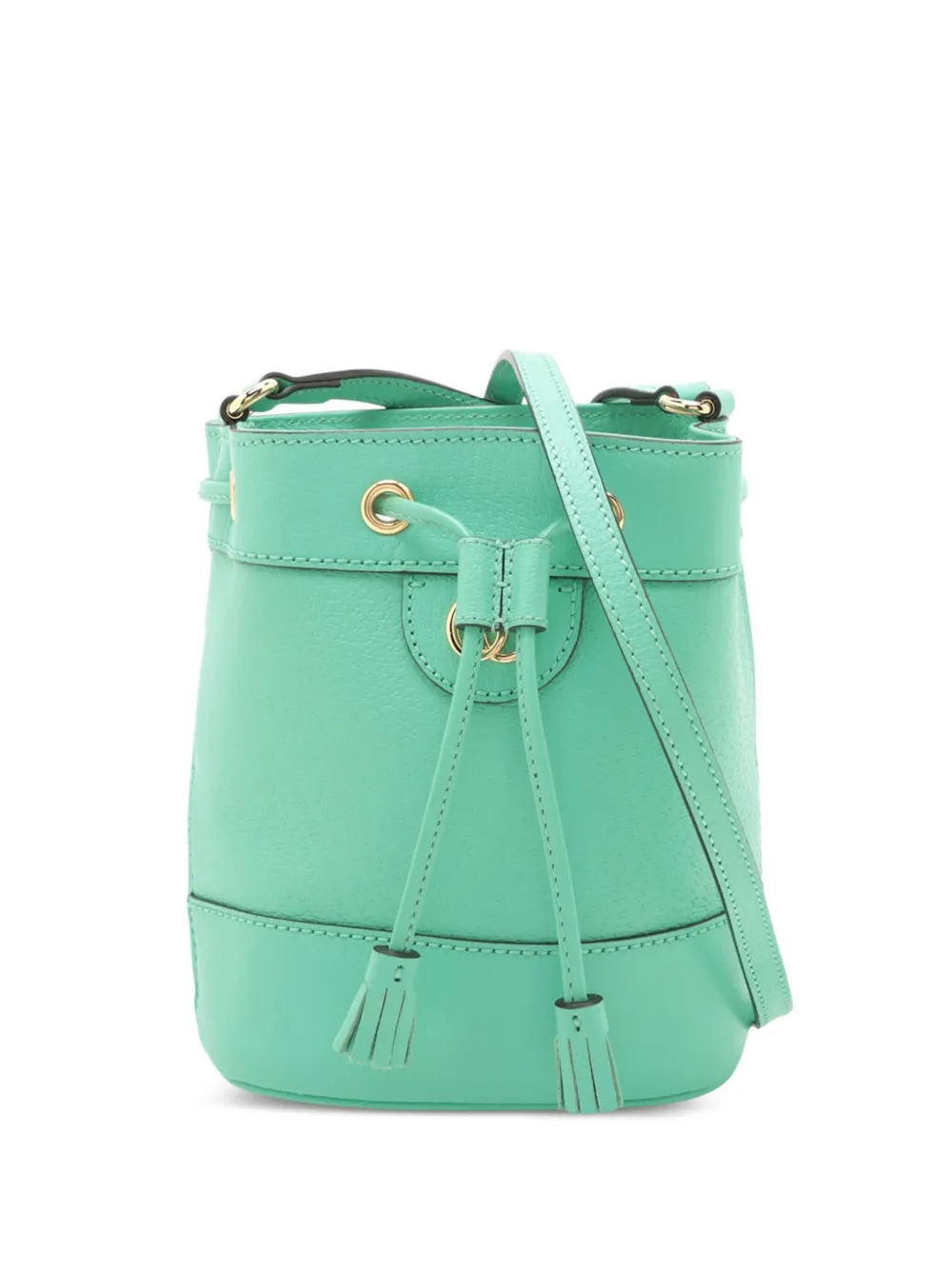 Gucci Pre-Owned 2016-2025 ミニ レザー オフィディア バケットバッグ - グリーン