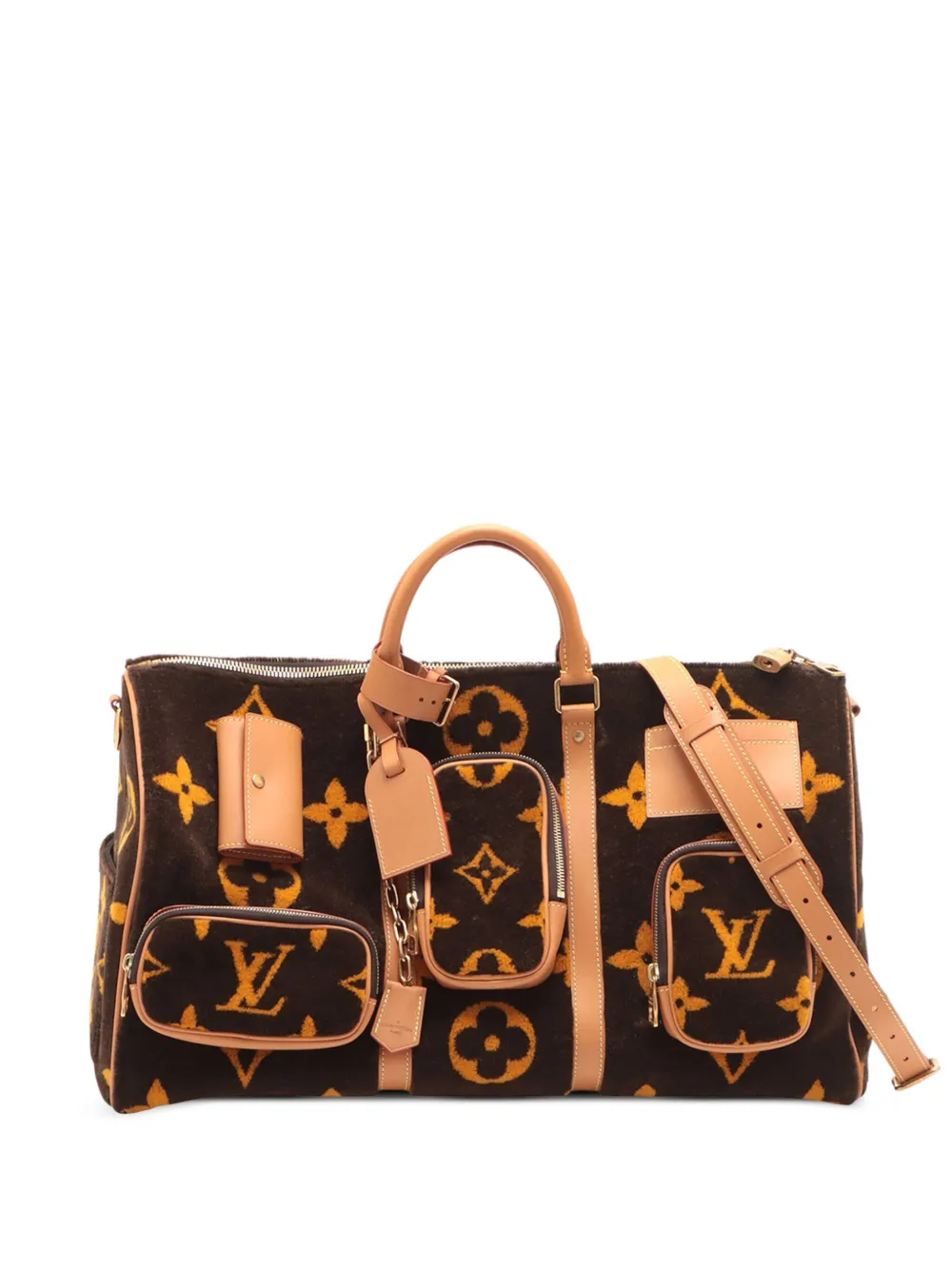 Louis Vuitton Pre-Owned sac de voyage monogrammé Keepall Multipocket Bandoulière 50 (2021-2025) | marron | Image 1