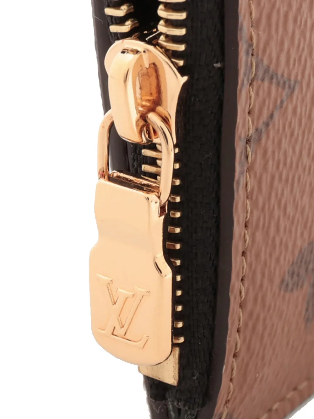 Pre-owned Louis Vuitton 2021-2025 Monogram Reverse Recto Verso Card Holder In Brown