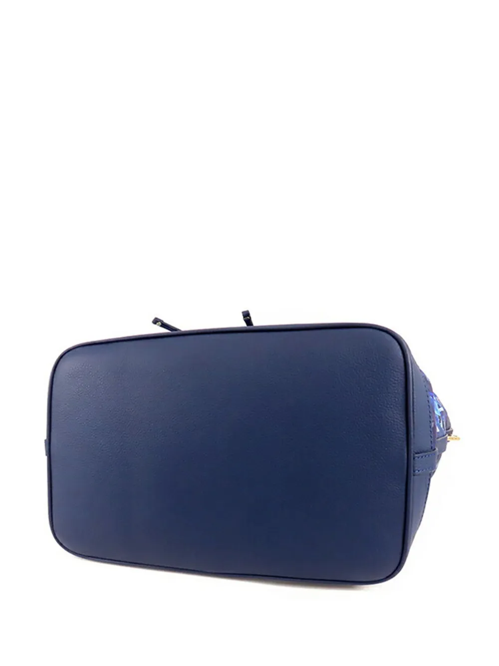 Pre-owned Louis Vuitton 2013 Limited Edition Monogram Nylon Ikat Noefull Mm Bucket Bag In Blue