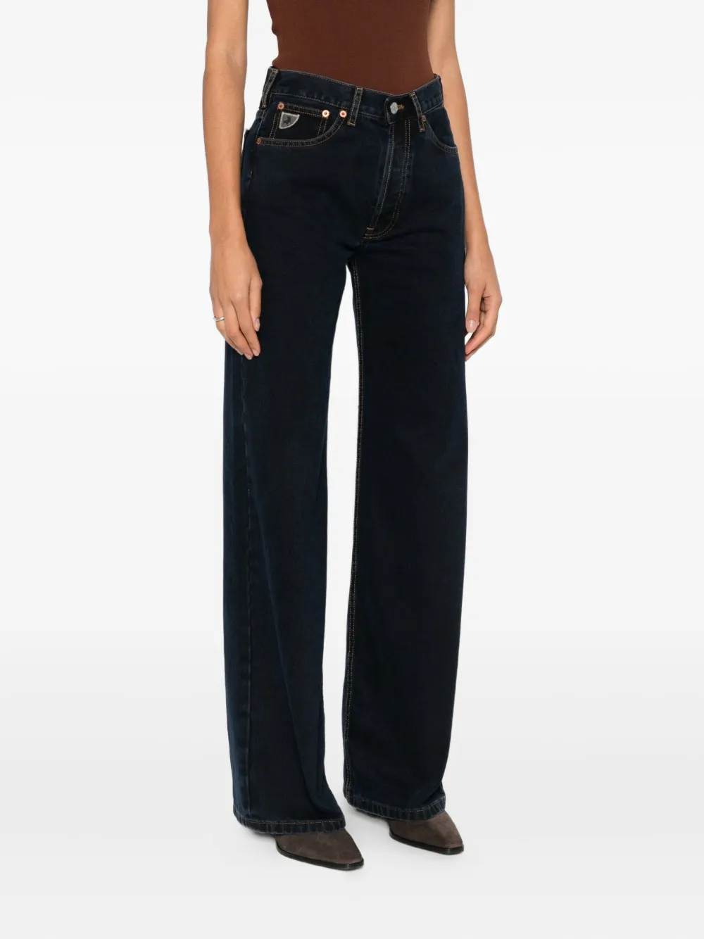 Lois Jeans Lindsay Logo Jeans In Black