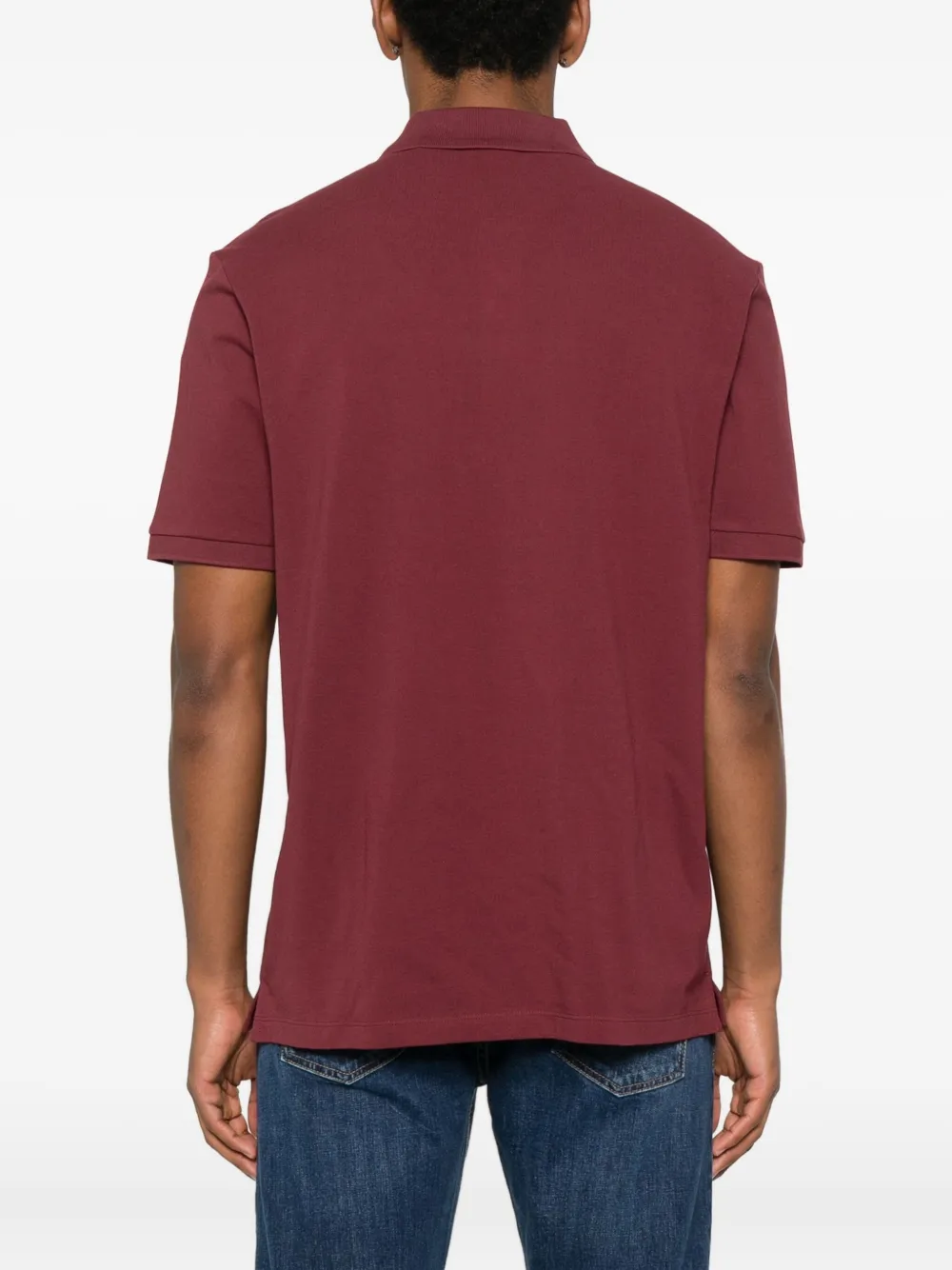 HUGO Donos poloshirt met logodetail Rood