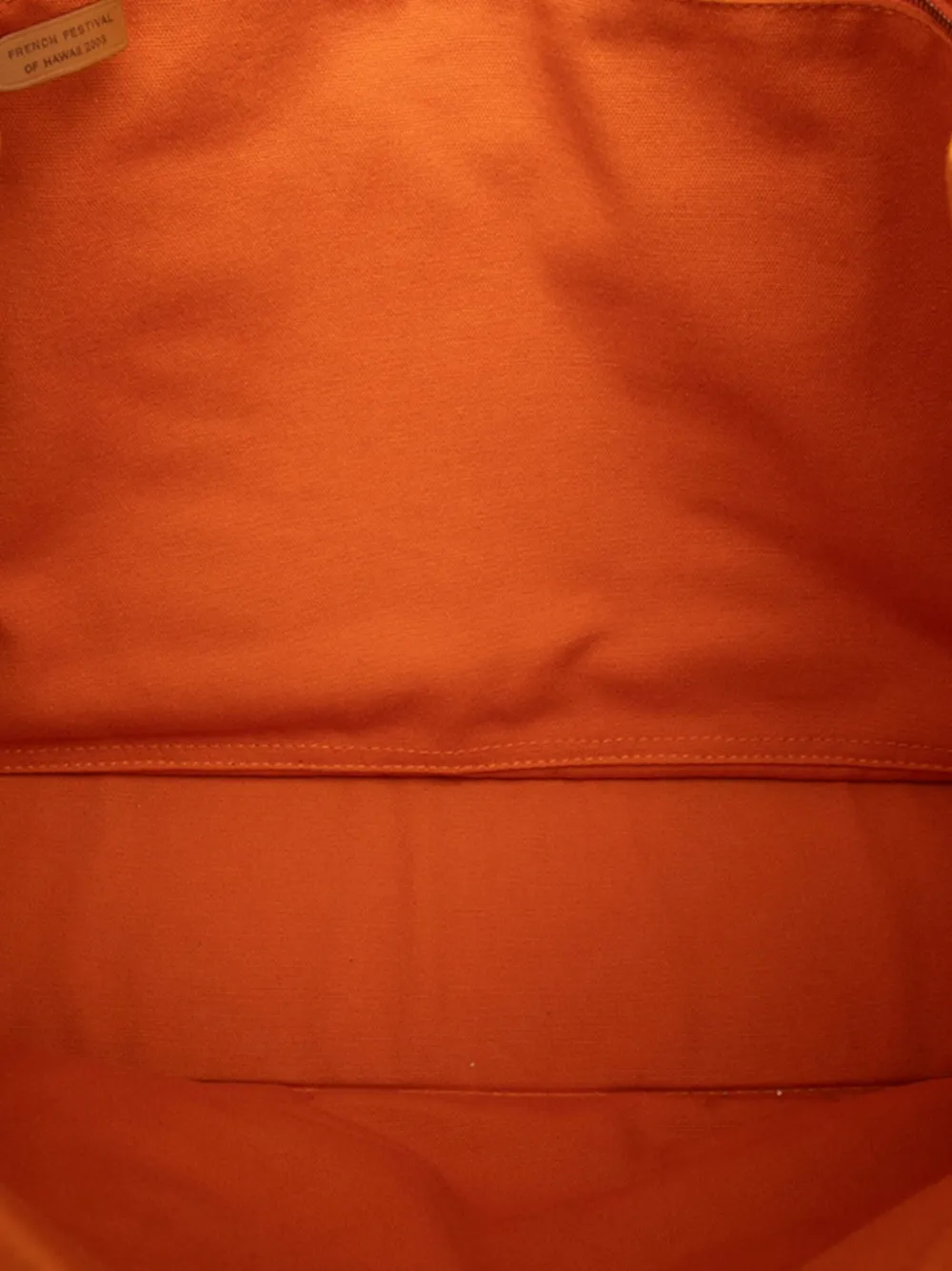 Pre-owned Hermes 20th Century Canvas Fourre Tout Mm Tote Bag In Orange