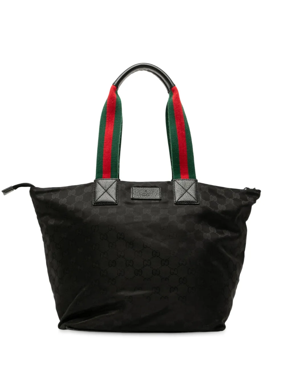 Gucci Pre-Owned 2000-2015 GG Canvas Web tote bag | Black | Image 1