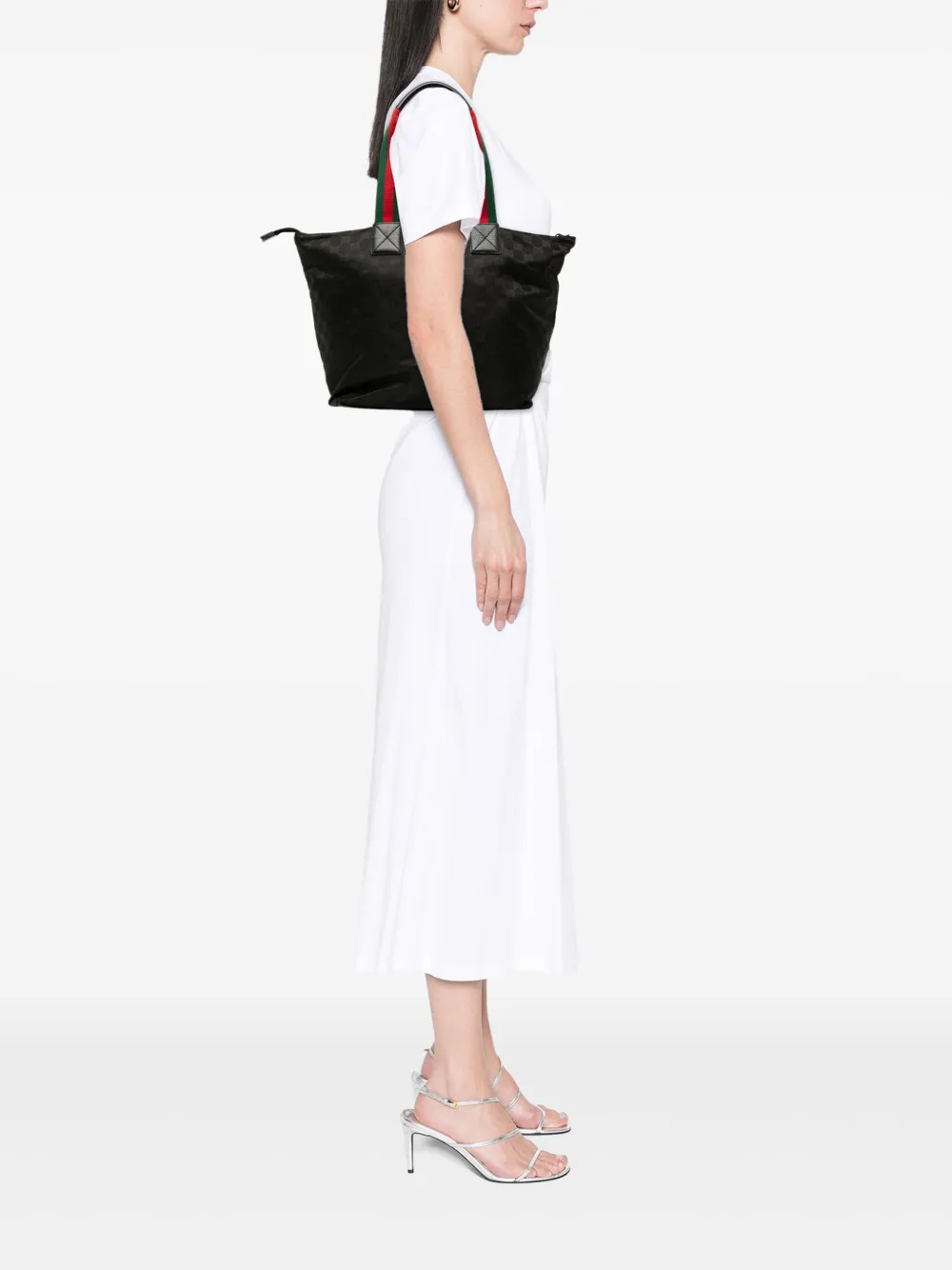 Gucci Pre-Owned 2000-2015 GG Canvas Web tote bag | Pre-Owned | Image 2