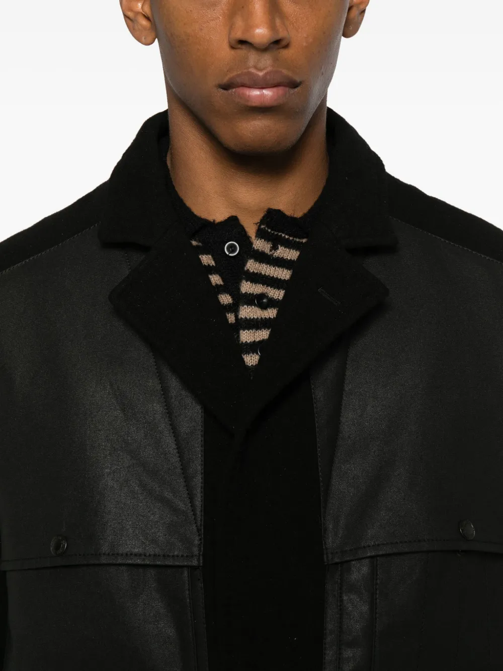 Junya Watanabe MAN x Filson jas met vlakken Zwart