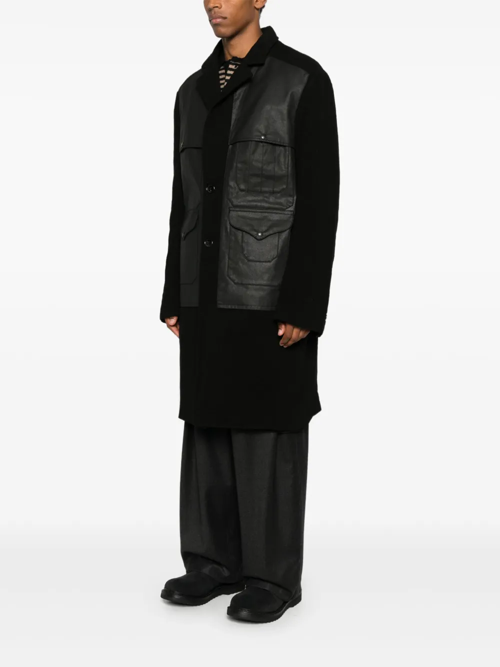 Junya Watanabe MAN x Filson jas met vlakken Zwart