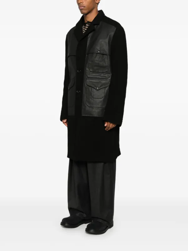 Junya Watanabe MAN x Filson Panelled Coat | Black | FARFETCH