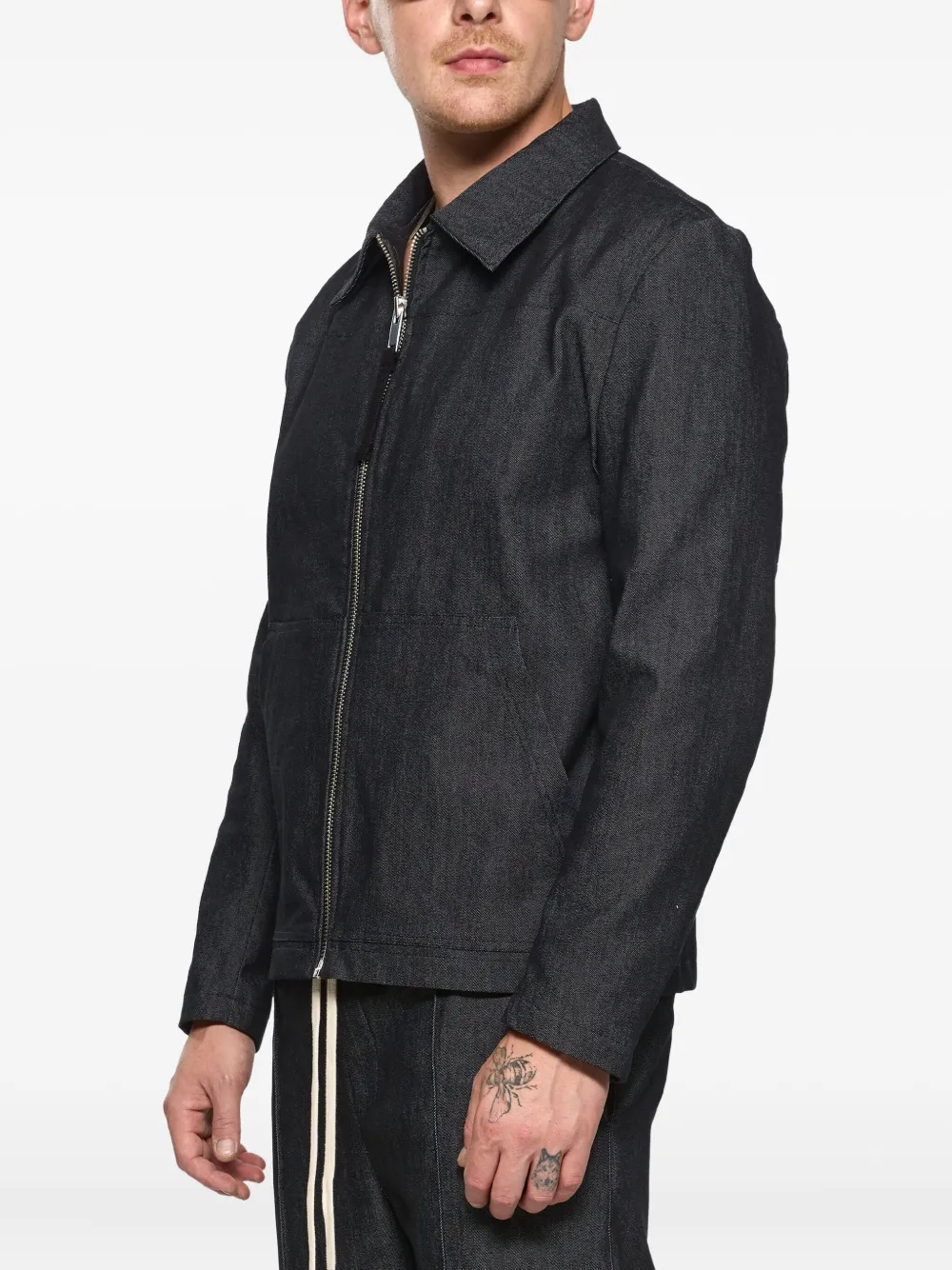  Hamza Six Zipped Jacket - Black 