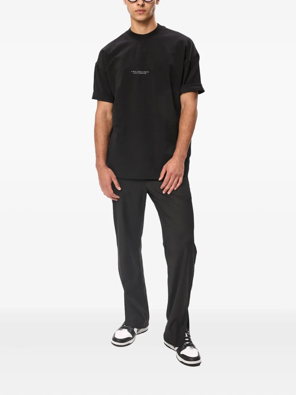 HAMZA Botticelli printed T-shirt - Zwart