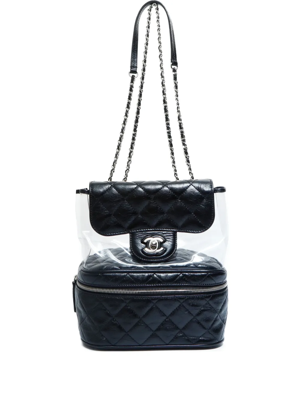 CHANEL Pre-Owned 2018 マトラッセ チェーン ショルダーバッグ - ブラック CHANEL Pre-Owned 2018 マトラッセ チェーン ショルダーバッグ - ブラック