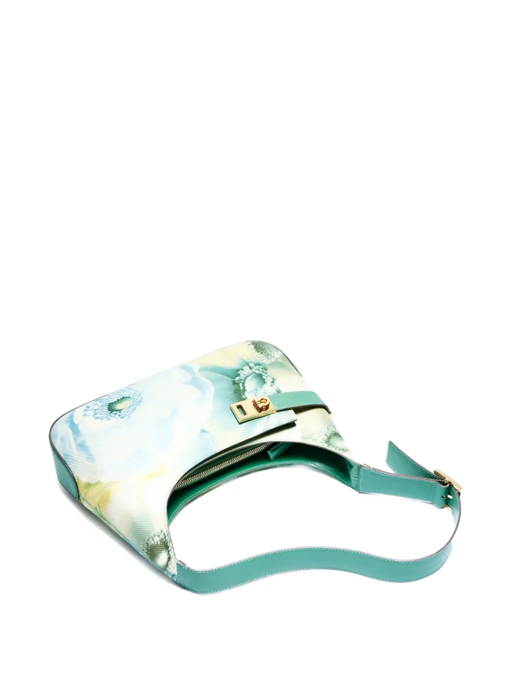 Ferragamo Pre-Owned  sac porté épaule Gancini à fleurs (années 2000) | Image 2