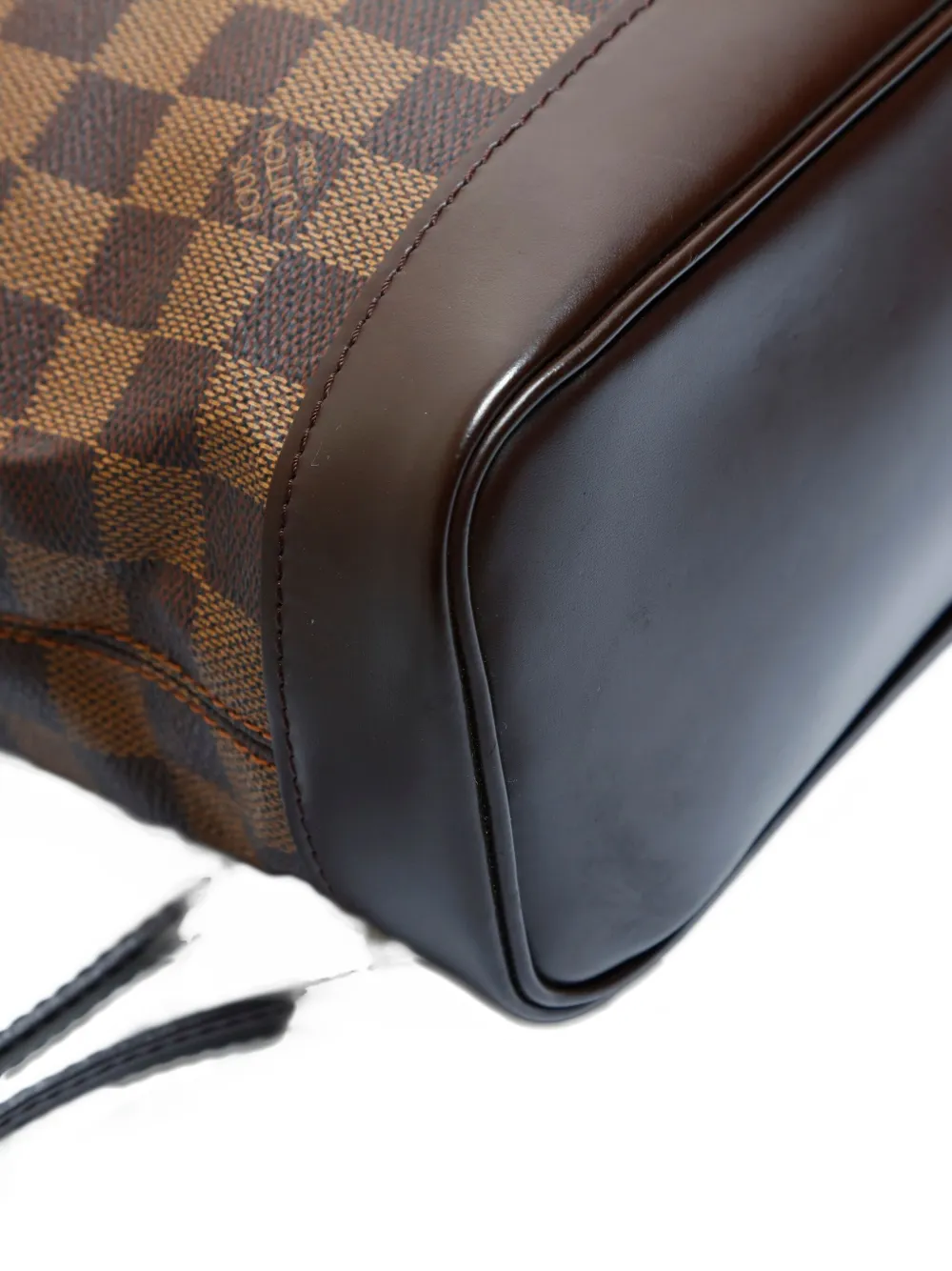 Pre-owned Louis Vuitton 2003 Damier Soho Backpack In Brown