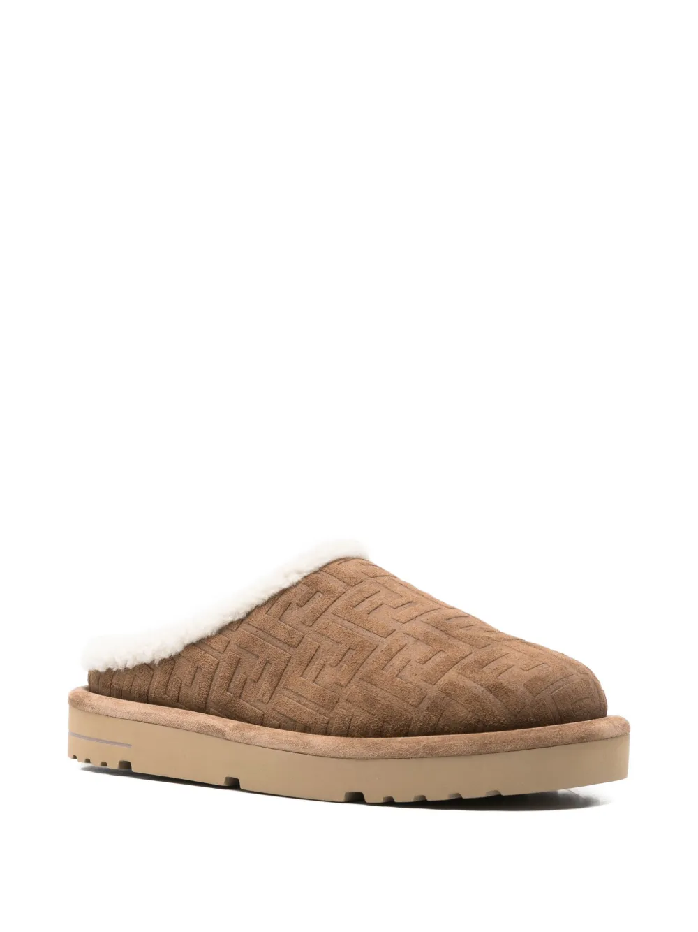 FENDI Afterski clog crosta ff slippers - Bruin