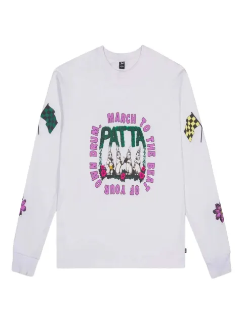 PATTA rabbit-print long-sleeve T-shirt