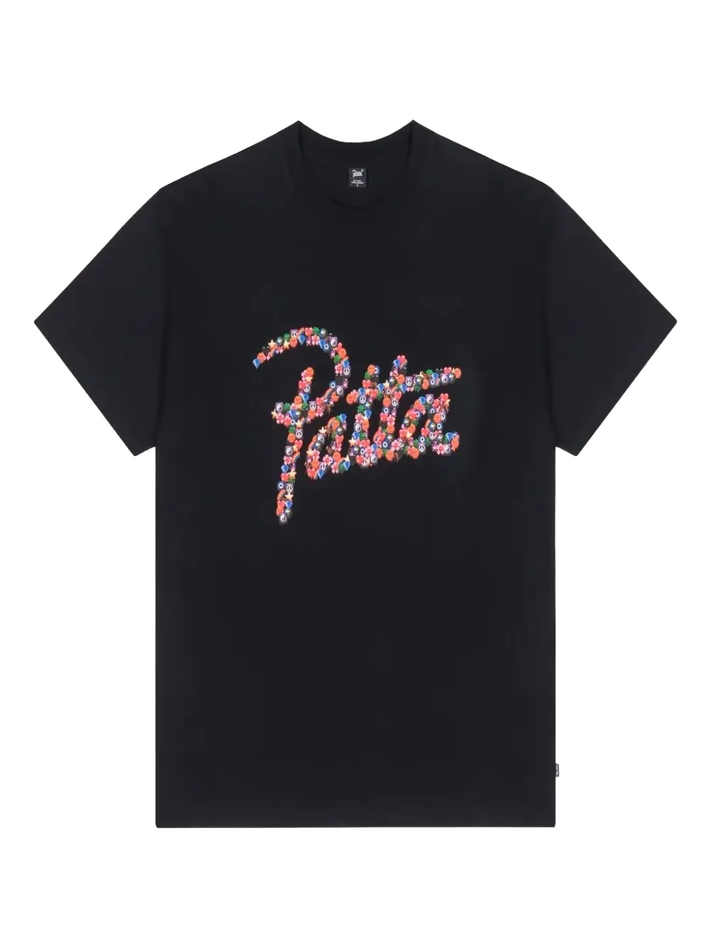 PATTA floral-logo T-shirt | Black | Image 1