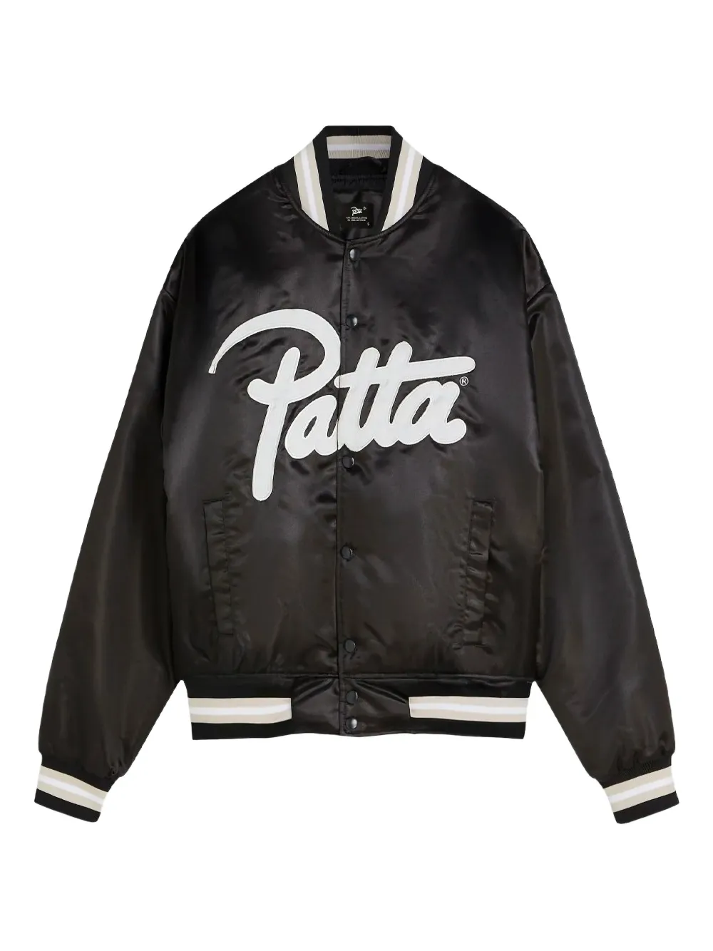 PATTA logo-print bomber jacket | Black | Image 1