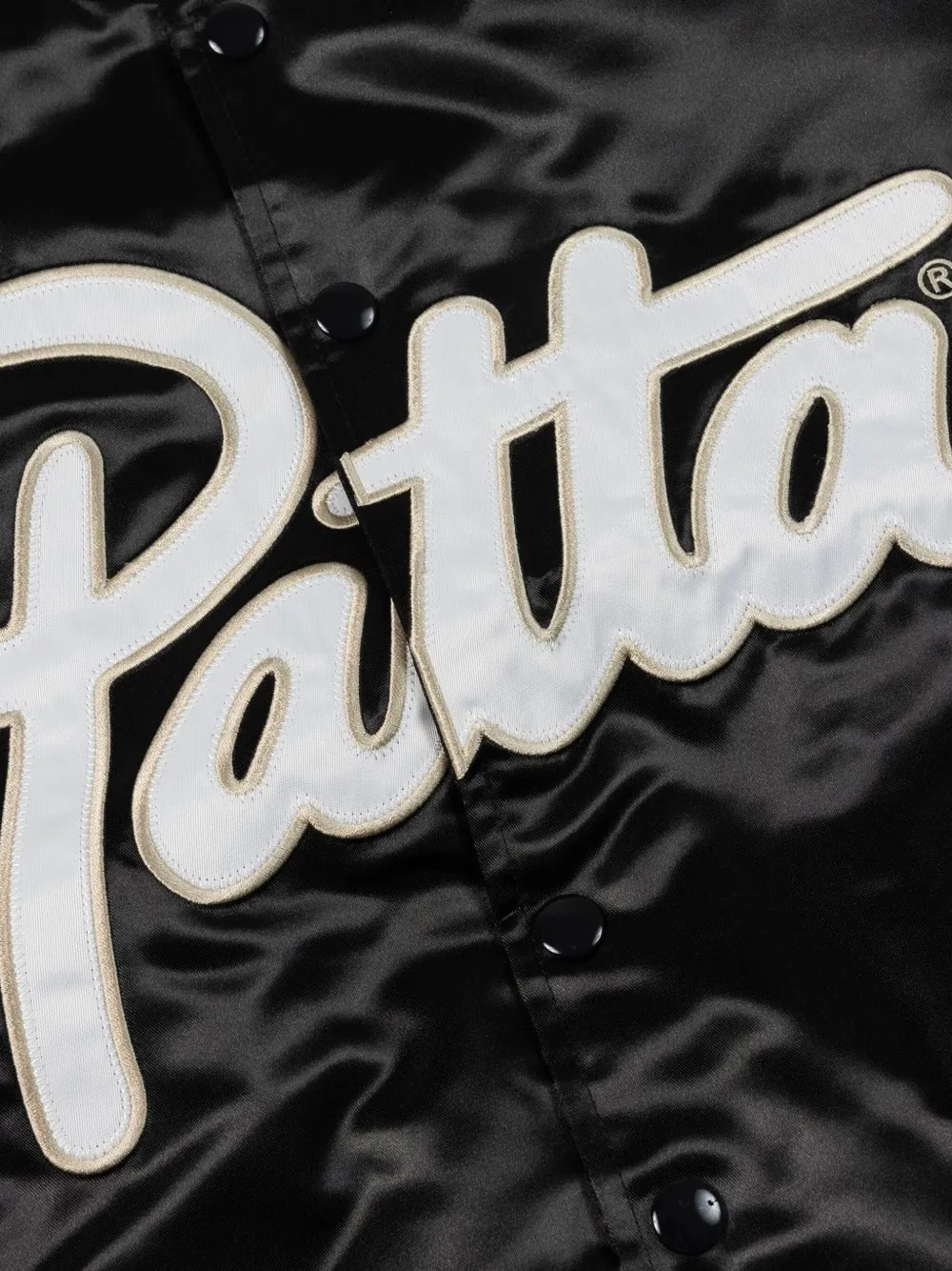 PATTA Bomberjack met logoprint Zwart